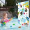 Toss Game Banner for Water Balloons, 4 Score Holes Shooter Target for Water Gun